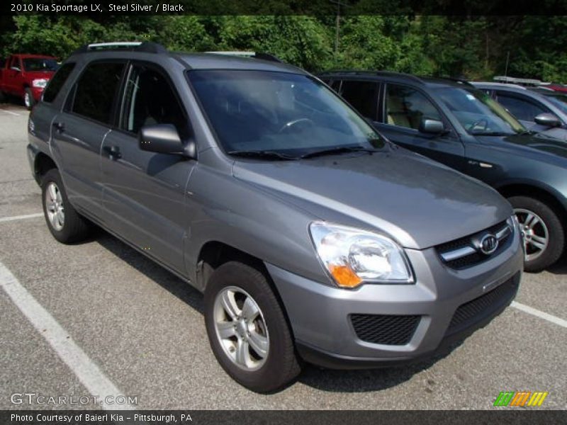 Steel Silver / Black 2010 Kia Sportage LX