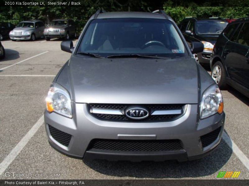Steel Silver / Black 2010 Kia Sportage LX