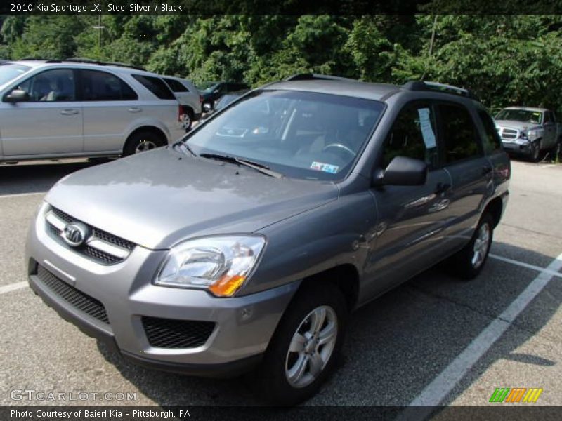 Steel Silver / Black 2010 Kia Sportage LX