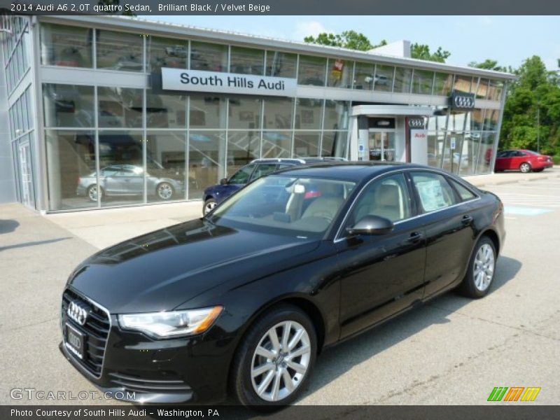 Brilliant Black / Velvet Beige 2014 Audi A6 2.0T quattro Sedan