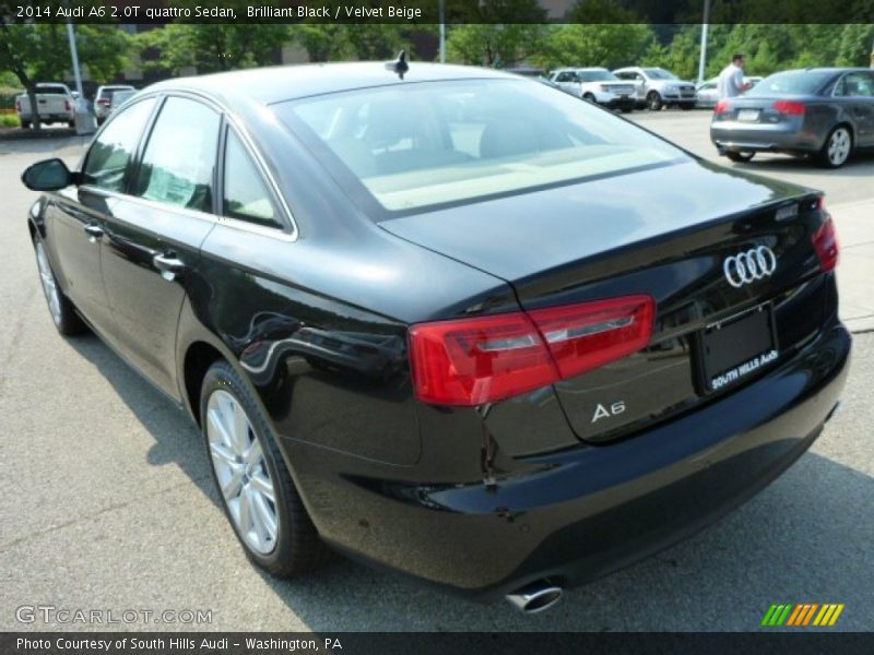 Brilliant Black / Velvet Beige 2014 Audi A6 2.0T quattro Sedan