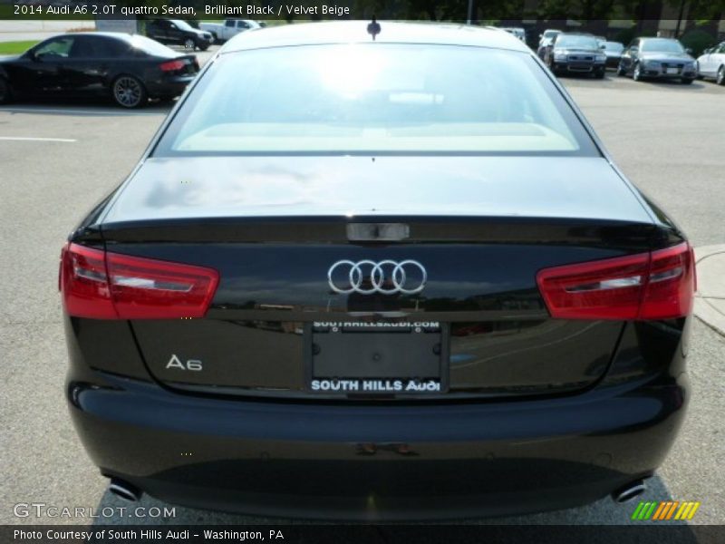 Brilliant Black / Velvet Beige 2014 Audi A6 2.0T quattro Sedan