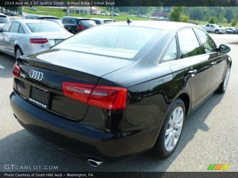 Brilliant Black / Velvet Beige 2014 Audi A6 2.0T quattro Sedan