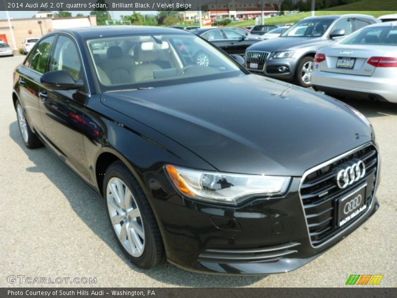 Brilliant Black / Velvet Beige 2014 Audi A6 2.0T quattro Sedan
