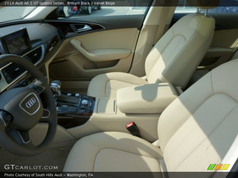 Brilliant Black / Velvet Beige 2014 Audi A6 2.0T quattro Sedan