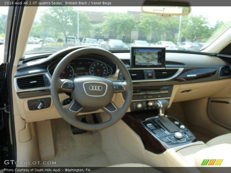 Brilliant Black / Velvet Beige 2014 Audi A6 2.0T quattro Sedan