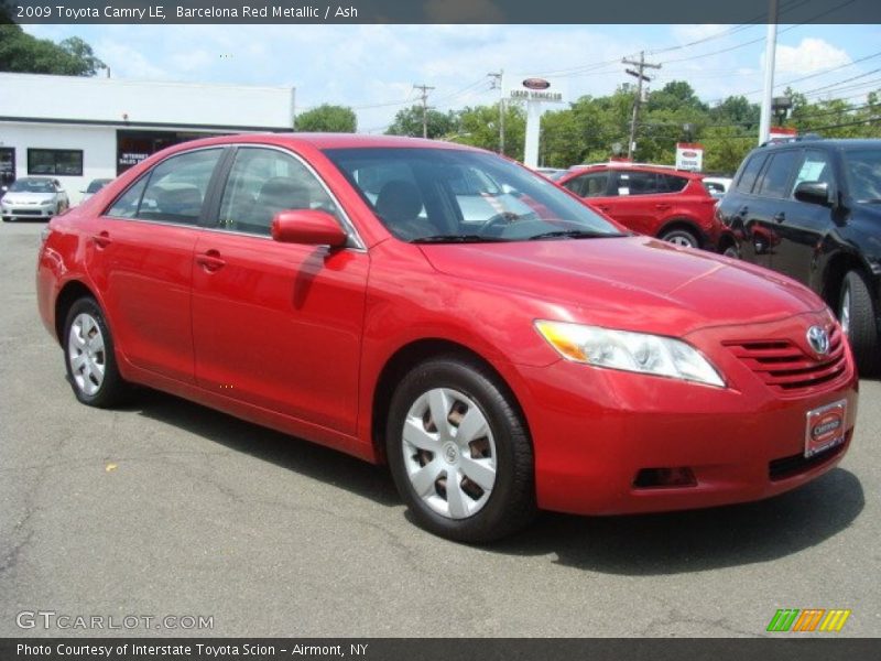Barcelona Red Metallic / Ash 2009 Toyota Camry LE