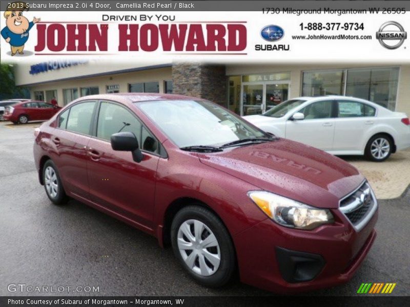 Camellia Red Pearl / Black 2013 Subaru Impreza 2.0i 4 Door