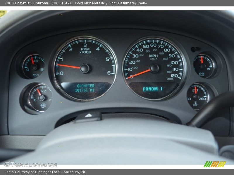 Gold Mist Metallic / Light Cashmere/Ebony 2008 Chevrolet Suburban 2500 LT 4x4