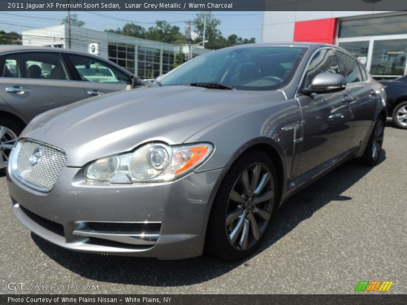Lunar Grey Metallic / Warm Charcoal 2011 Jaguar XF Premium Sport Sedan