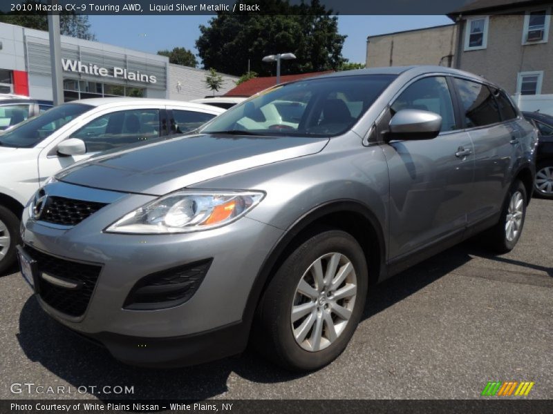 Liquid Silver Metallic / Black 2010 Mazda CX-9 Touring AWD