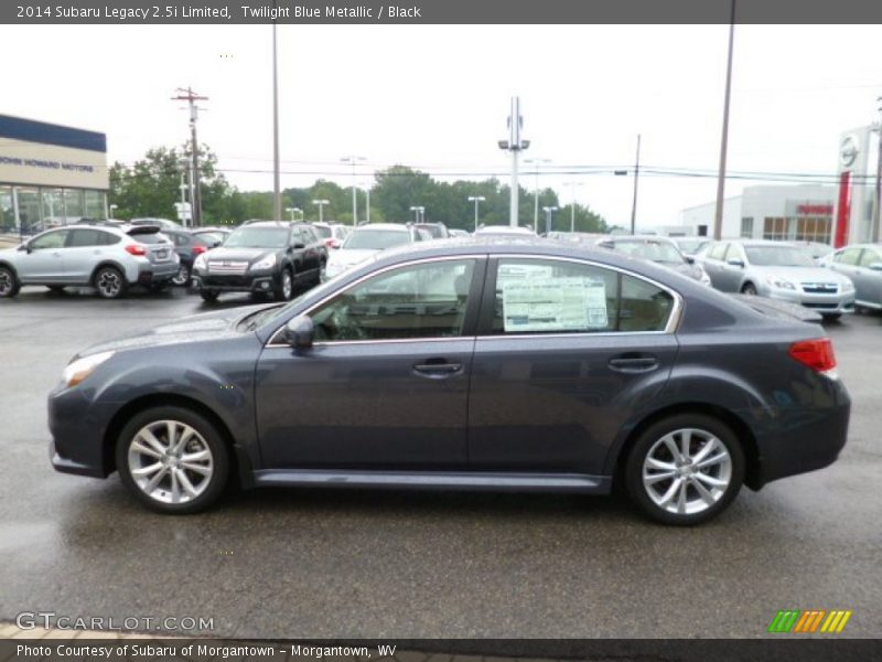 Twilight Blue Metallic / Black 2014 Subaru Legacy 2.5i Limited