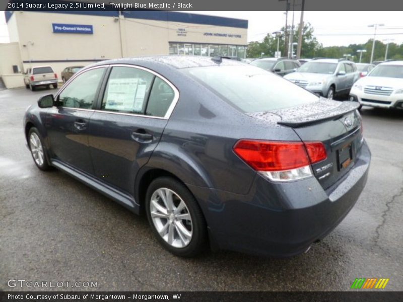 Twilight Blue Metallic / Black 2014 Subaru Legacy 2.5i Limited