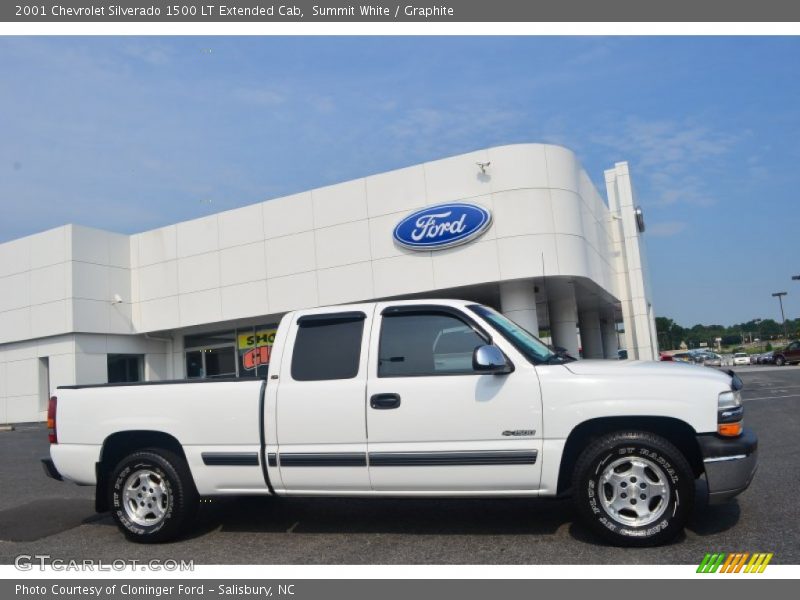 Summit White / Graphite 2001 Chevrolet Silverado 1500 LT Extended Cab