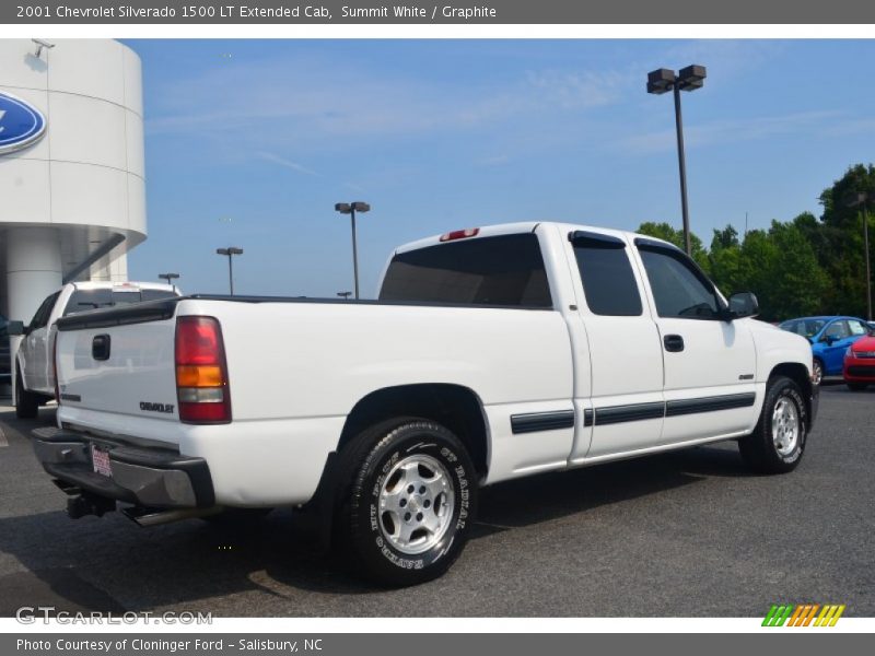 Summit White / Graphite 2001 Chevrolet Silverado 1500 LT Extended Cab