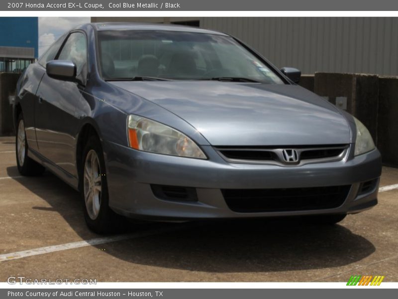Cool Blue Metallic / Black 2007 Honda Accord EX-L Coupe