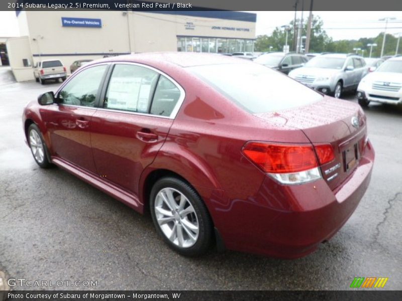 Venetian Red Pearl / Black 2014 Subaru Legacy 2.5i Premium