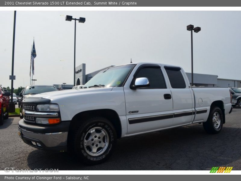 Summit White / Graphite 2001 Chevrolet Silverado 1500 LT Extended Cab