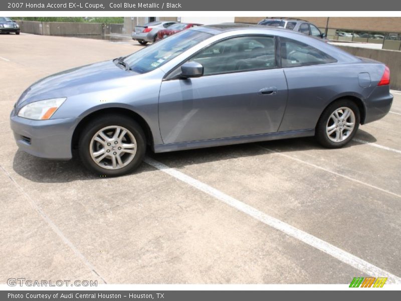 Cool Blue Metallic / Black 2007 Honda Accord EX-L Coupe