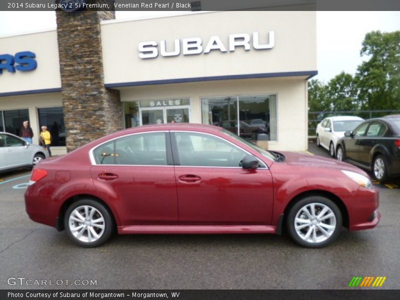 Venetian Red Pearl / Black 2014 Subaru Legacy 2.5i Premium