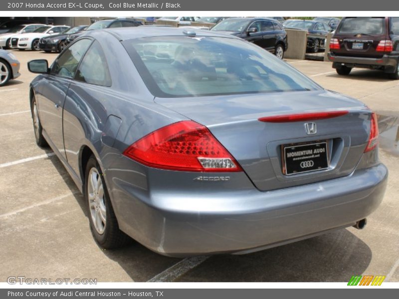 Cool Blue Metallic / Black 2007 Honda Accord EX-L Coupe