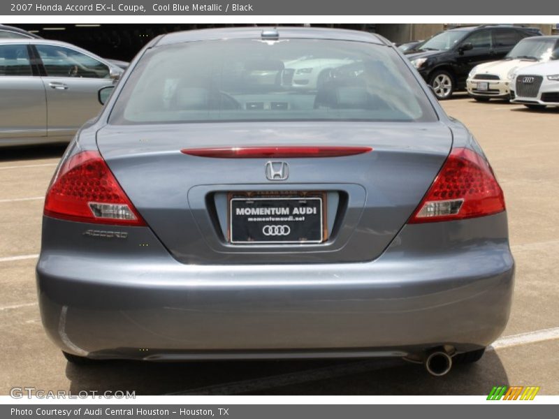 Cool Blue Metallic / Black 2007 Honda Accord EX-L Coupe