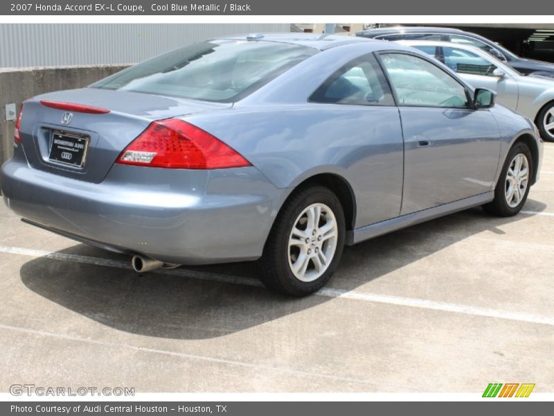 Cool Blue Metallic / Black 2007 Honda Accord EX-L Coupe