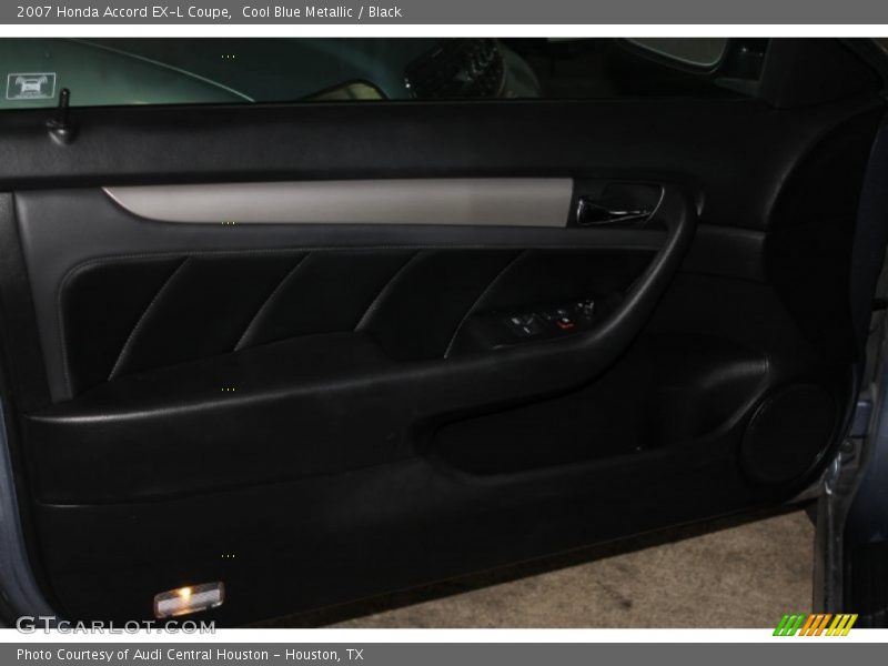 Cool Blue Metallic / Black 2007 Honda Accord EX-L Coupe