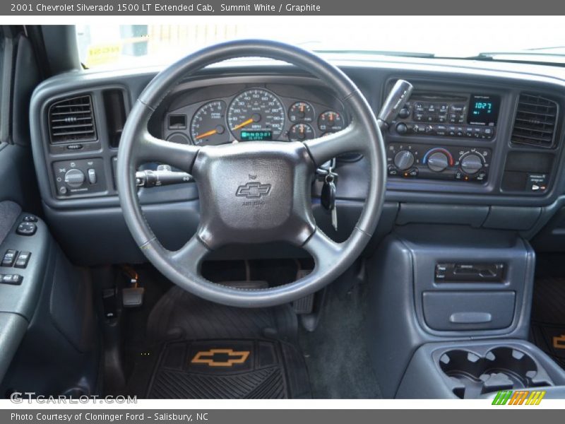 Summit White / Graphite 2001 Chevrolet Silverado 1500 LT Extended Cab