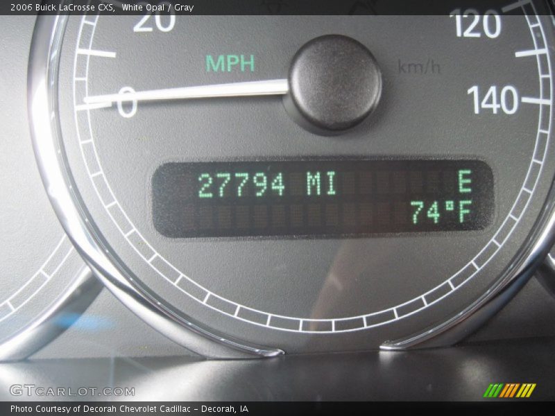 White Opal / Gray 2006 Buick LaCrosse CXS