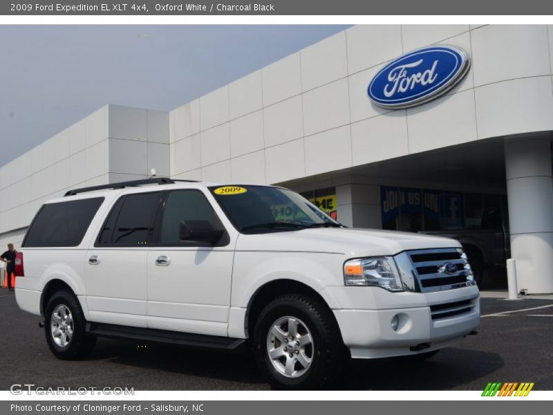 Oxford White / Charcoal Black 2009 Ford Expedition EL XLT 4x4