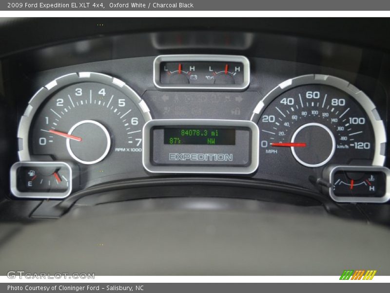 Oxford White / Charcoal Black 2009 Ford Expedition EL XLT 4x4