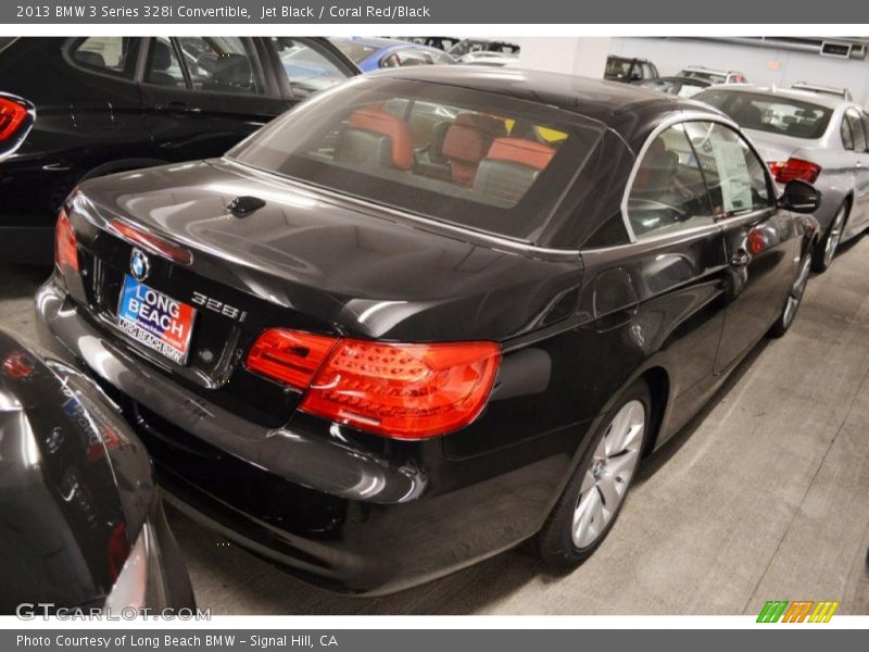 Jet Black / Coral Red/Black 2013 BMW 3 Series 328i Convertible