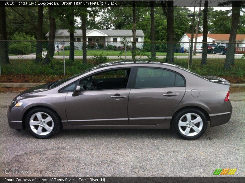 Urban Titanium Metallic / Black 2010 Honda Civic LX-S Sedan