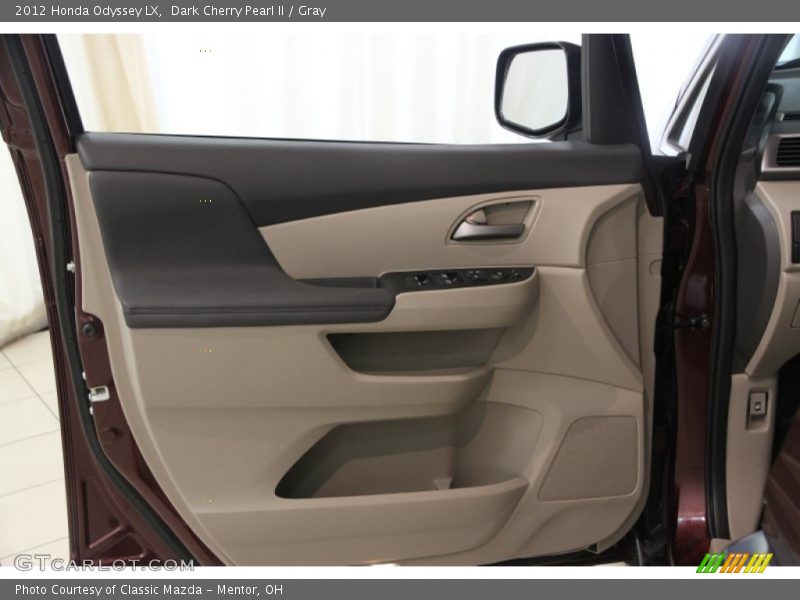 Dark Cherry Pearl II / Gray 2012 Honda Odyssey LX