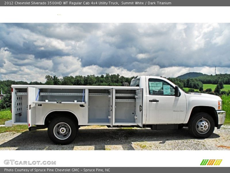 Summit White / Dark Titanium 2012 Chevrolet Silverado 3500HD WT Regular Cab 4x4 Utility Truck