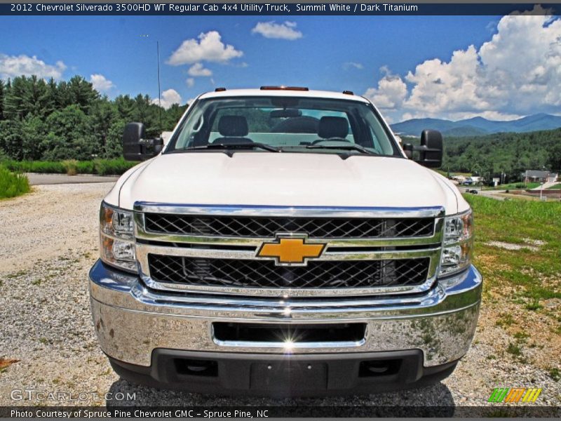 Summit White / Dark Titanium 2012 Chevrolet Silverado 3500HD WT Regular Cab 4x4 Utility Truck