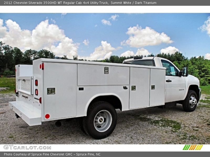 Summit White / Dark Titanium 2012 Chevrolet Silverado 3500HD WT Regular Cab 4x4 Utility Truck