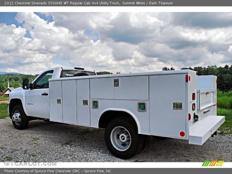 Summit White / Dark Titanium 2012 Chevrolet Silverado 3500HD WT Regular Cab 4x4 Utility Truck