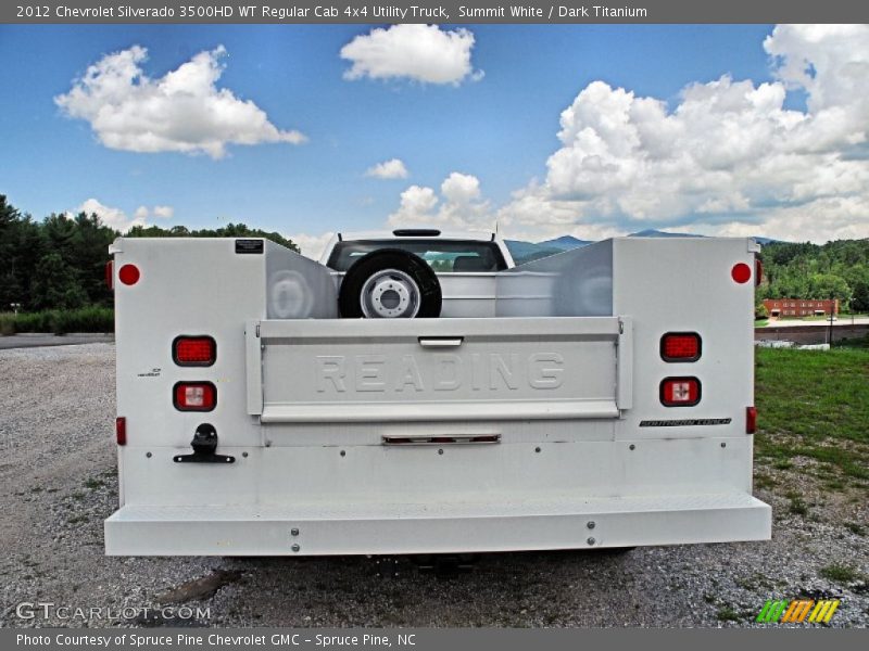 Summit White / Dark Titanium 2012 Chevrolet Silverado 3500HD WT Regular Cab 4x4 Utility Truck