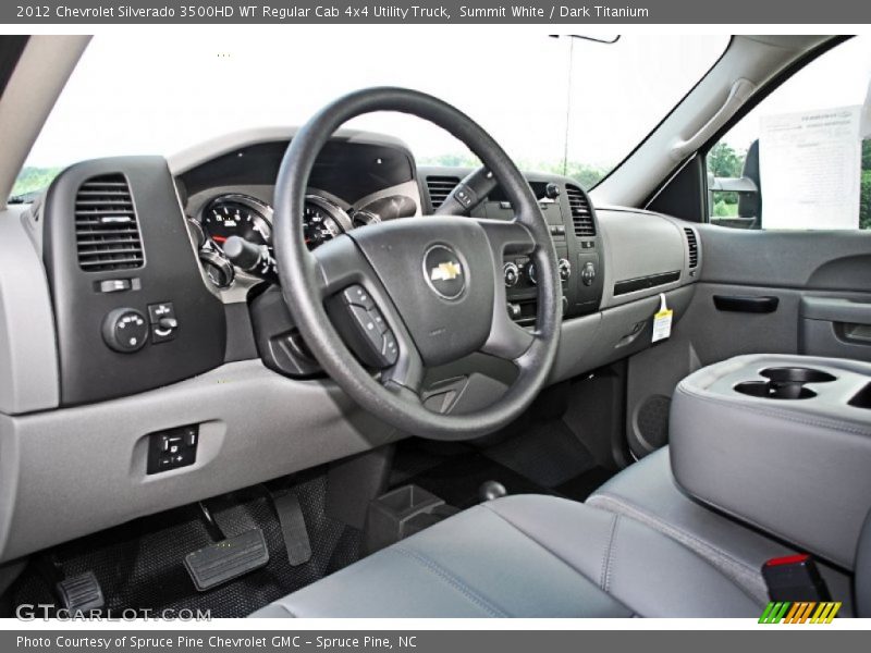 Summit White / Dark Titanium 2012 Chevrolet Silverado 3500HD WT Regular Cab 4x4 Utility Truck