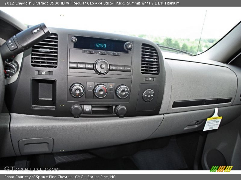 Summit White / Dark Titanium 2012 Chevrolet Silverado 3500HD WT Regular Cab 4x4 Utility Truck