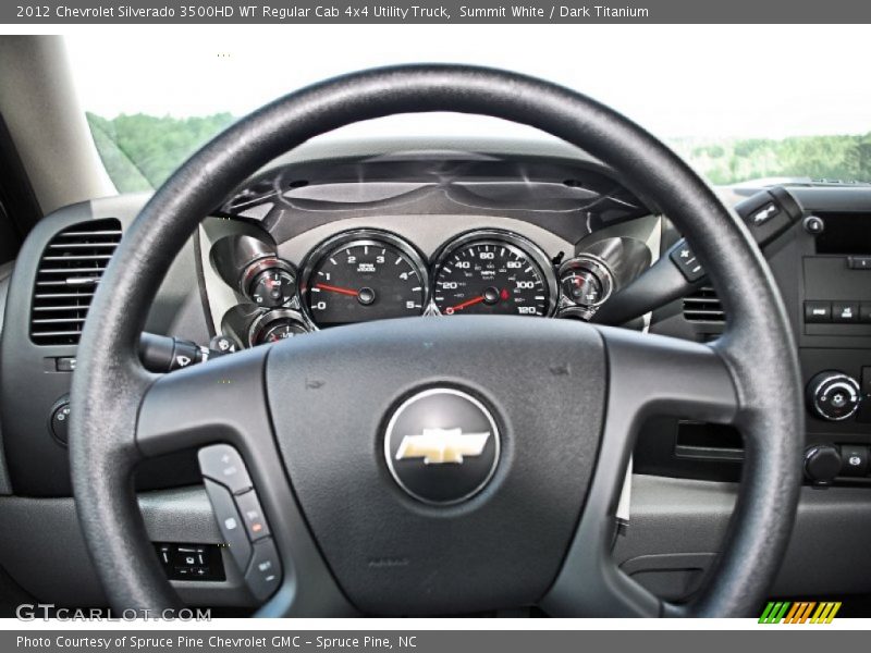 Summit White / Dark Titanium 2012 Chevrolet Silverado 3500HD WT Regular Cab 4x4 Utility Truck