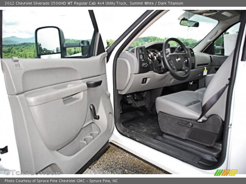 Summit White / Dark Titanium 2012 Chevrolet Silverado 3500HD WT Regular Cab 4x4 Utility Truck
