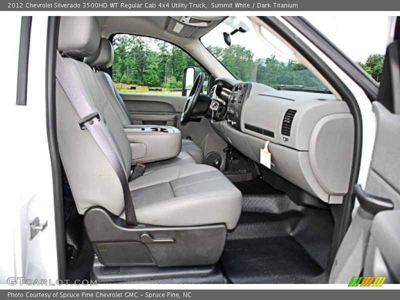 Summit White / Dark Titanium 2012 Chevrolet Silverado 3500HD WT Regular Cab 4x4 Utility Truck