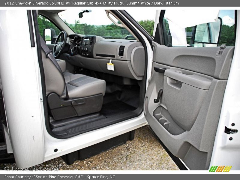 Summit White / Dark Titanium 2012 Chevrolet Silverado 3500HD WT Regular Cab 4x4 Utility Truck