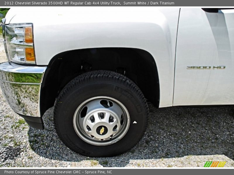 Summit White / Dark Titanium 2012 Chevrolet Silverado 3500HD WT Regular Cab 4x4 Utility Truck