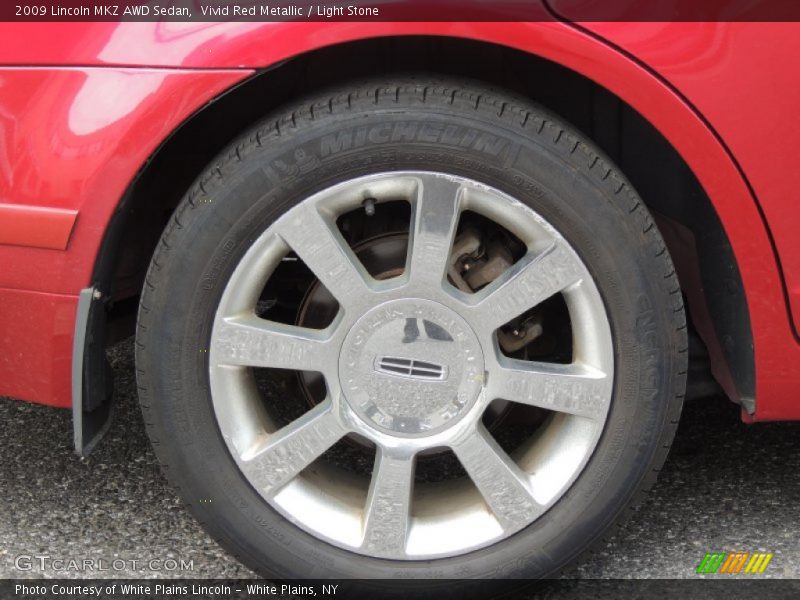 Vivid Red Metallic / Light Stone 2009 Lincoln MKZ AWD Sedan