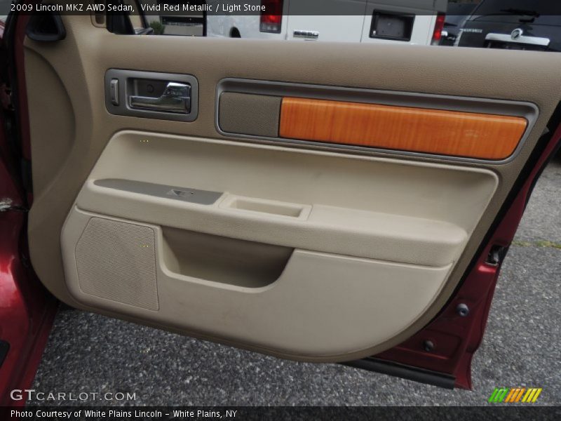Vivid Red Metallic / Light Stone 2009 Lincoln MKZ AWD Sedan