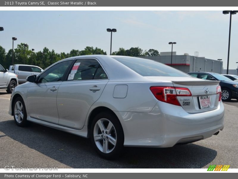 Classic Silver Metallic / Black 2013 Toyota Camry SE